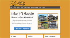 Desktop Screenshot of imkerijthaagje.nl